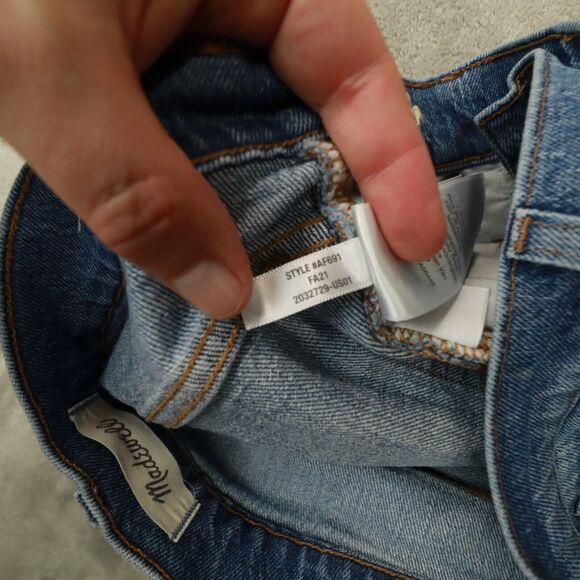 Madewell The Perfect Vintage Jean Medium Wash Raw-Hem Edition size 26 ankle - Picture 10 of 12
